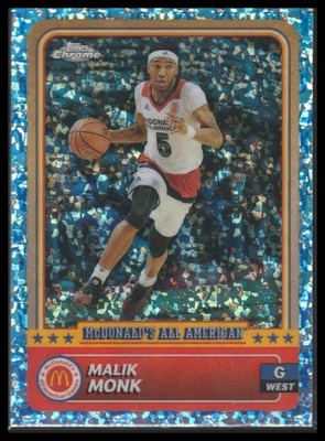 2024 Topps Chrome McDonald's AA #96 Malik Monk McFlurry Refractor