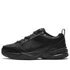 Nike Air Monarch IV 4 Triple Black 415445-001 Men's Comfort Shoes
