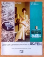 Publicité Papier - Green Water de Jacques Fath de 1964