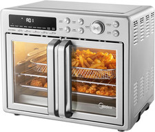 26.4 QT French Door Air Fryer Toaster Oven Combo 10-in-1 Stainless Steel