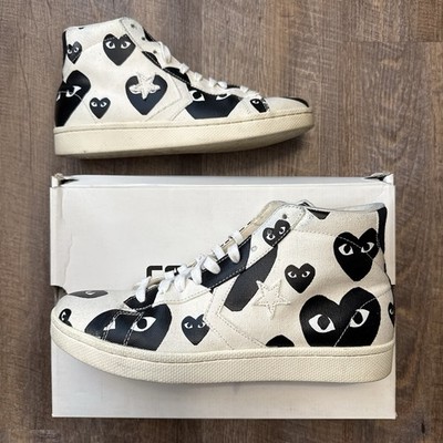 Converse x Comme des Garcons Pro Multi Heart PLAY Men s Size 11 Sneakers 140710C