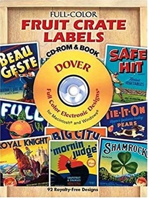 Full-Color Fruit Crate Labels Paperback Dover Staff