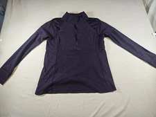 Layer 8 Performance, Purple Qwick Dry Athletic Top, ¼ Zip, Women's Medium 