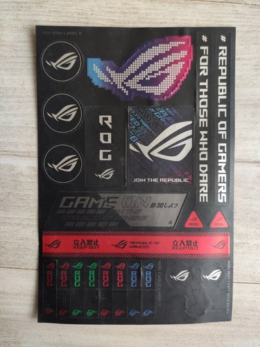 Asus Rog Republic of Gamers STICKERS / AUFKLEBER - NEU | eBay.de