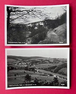 2 x Foto AK SULZ im Wienerwald um 1934/37 Panorama Ortsansichten     ( 173284