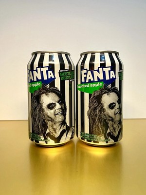 New Limited Edition Fanta Beetlejuice Haunted Apple Spiced Soda (2