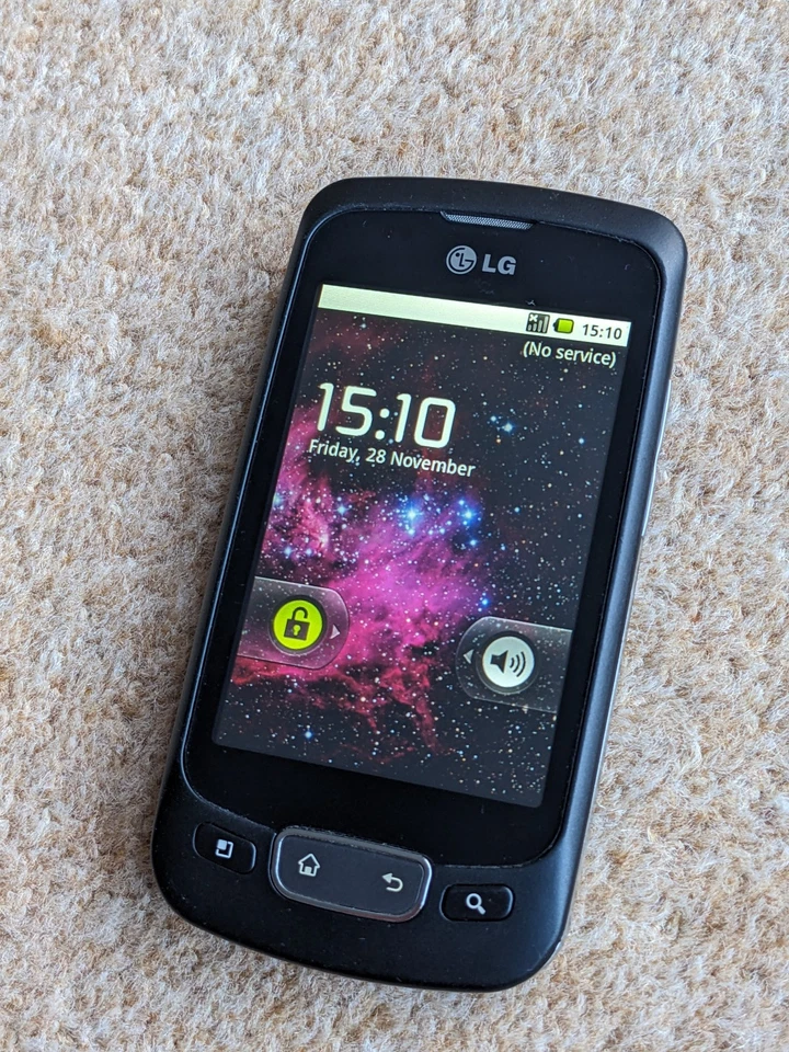 LG P500 Mobile phone Black Working  LOCKED T mobile /EE? - Image 3 of 4