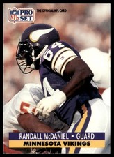 1991 Pro Set Randall McDaniel Minnesota Vikings #575