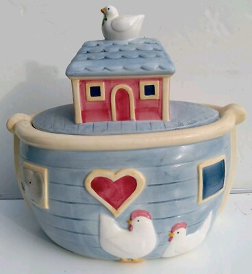 Vintage Ceramic Noah's Ark Large Cookie by Certified Intl Corp