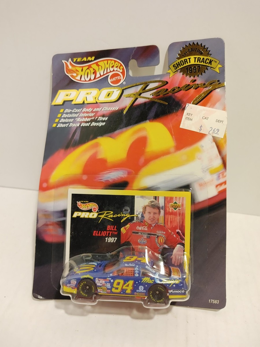 ホットウィール PRO RACING 1997年エディション NASCAR NASCAR Hot Wheels Pro Racing Short Track 1997 Blue Car + Card