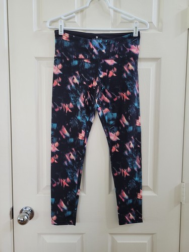 Leggings Capri Tuff Athletics Donna Taglia L – Viola Zig Zag Nuovi Con Etichette - Foto 2