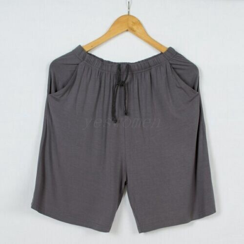 Hombres Pijama Bambú Parte Inferior Salón Pantalones Cortos Sueltos para Dormir PJ Pantalones Inferiores con Bolsillo - Imagen 14 de 18