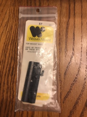 Weaver Mount 57 Top Mount Base 08057 Gloss Ships N 24hrs
