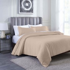 Modal From Beechwood 400 Thread Count Lightweight Cooling Solid Duvet Cover Set