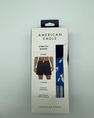 American Eagle Men's Size Small 4'' Stretch Boxers  3 -Pack