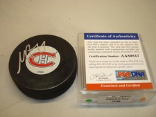 Max Pacioretty Signed Montreal Canadiens Hockey Puck Autographed PSA/DNA COA 1C