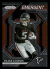 2023 Panini Prizm #H-9 Drake London Emergent Atlanta Falcons