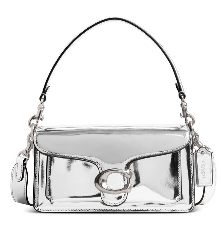 ❤️ Coach Tabby 20 LH/Silver Mirror Metallic Leather