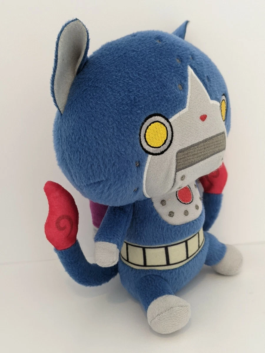 Yo kai Watch Robonyan Plush Stuffed Animal Blue Robot Cat Yokai