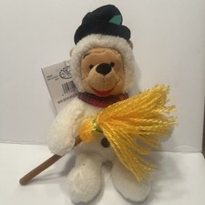 Disney Store 8 Inch Plush Winnie The Pooh Dressed As Snowman New With Tags Xmas