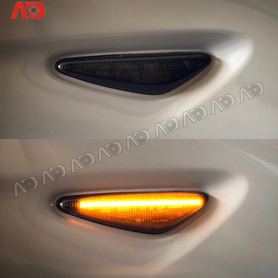 For 2016- Mazda MX-5 MX-6 09-12 RX8 LED FRONT SIDE MARKER LIGHT LAMP Smoked 2X - Изображение 4 из 4