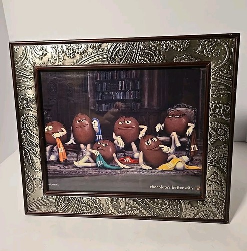 M&M's Candy Magazine Ad 2013 Promo Chocolate's Better With M Framed Novelty