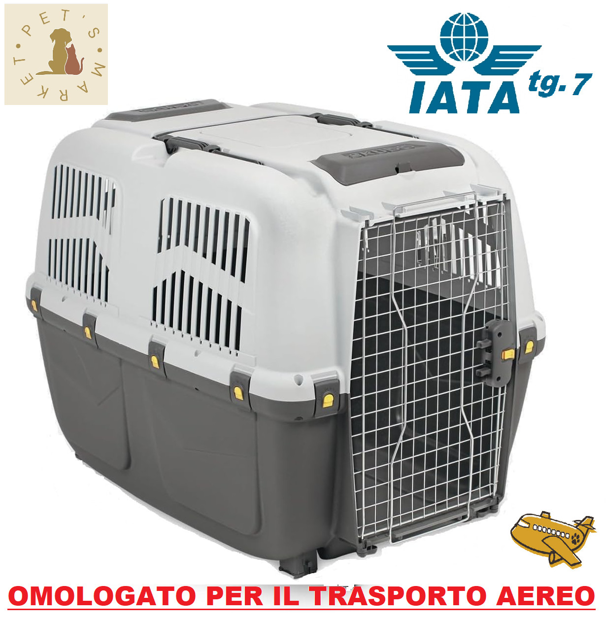 Trasportino Auto e Aereo 105X73X76h Omologato IATA - Spedizione Rapida