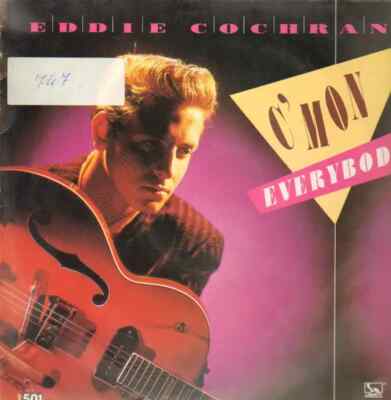 Eddie Cochran CMon Everybody Vinyl Single 12inch NEAR MINT Liberty