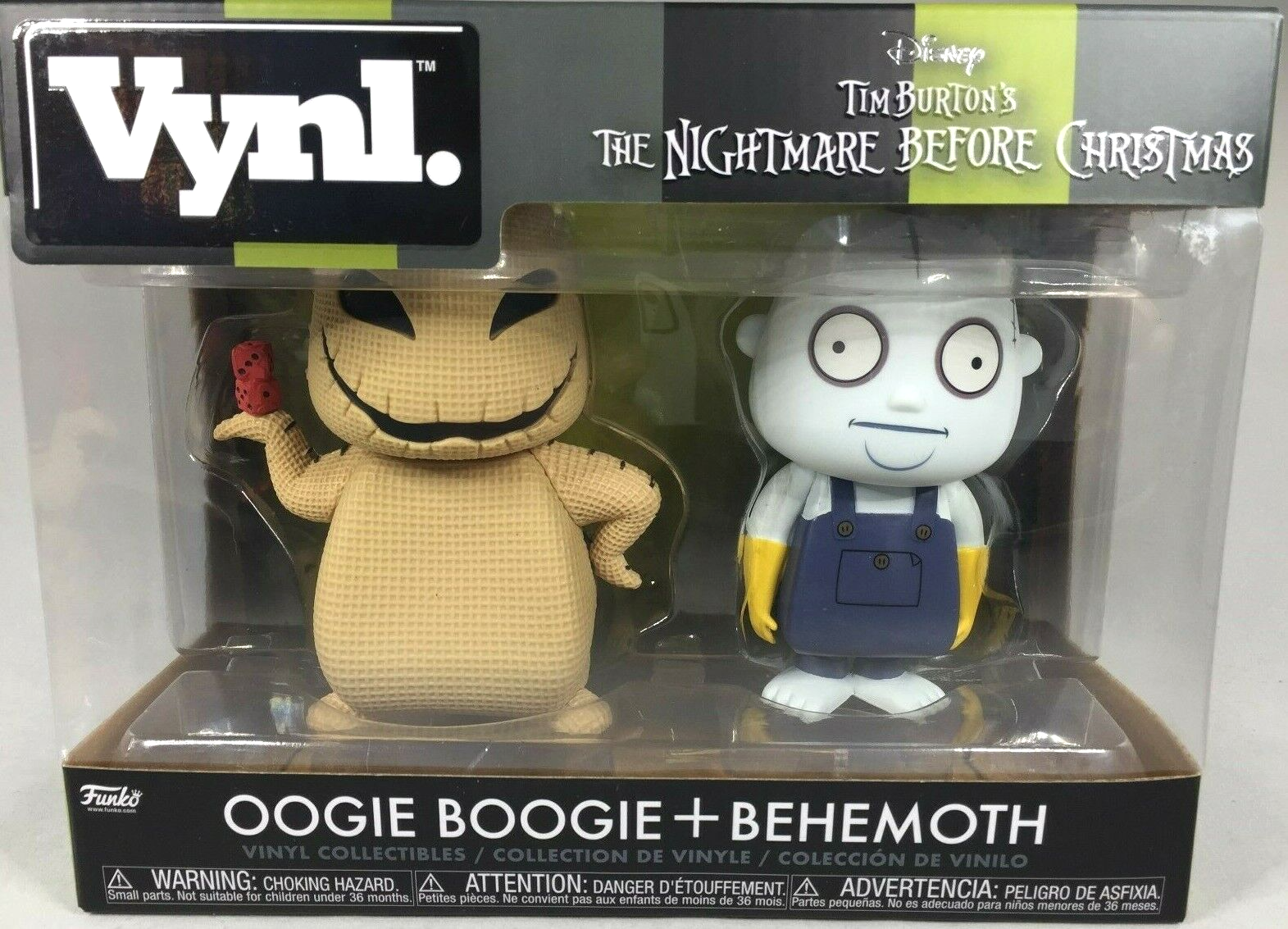 VYNL NIGHTMARE BEFORE CHRISTMAS OOGIE BOOGIE WITH BEHEMOTH FIGURES FUNKO HORROR