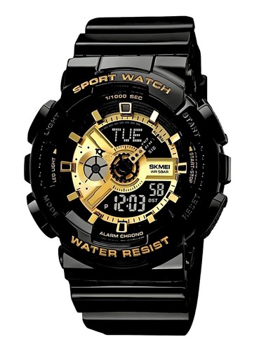 Analog Quartz Wrist Watch with Multi-Time Zone Waterproof Stopwatch - Picture 2 of 6