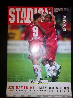 Bayer Leverkusen - MSV Duisburg 1.Bundesliga 1998/99 (28.11.) Programm