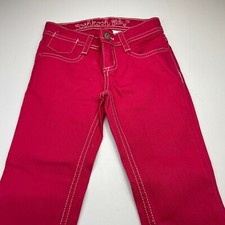 OshKosh B'gosh Girl's Red Adjustable Waist Jeans Size 6X NWOT