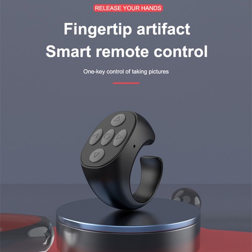 Bluetooth Phone Remote Control Smart Ring Controller Wireless Page Turner AU - Photo 6 sur 14