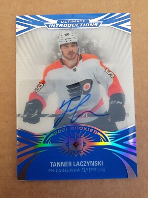2020-21 Ultimate Collection  Blue Ultimate Introductions #UI-51 Tanner Laczynski