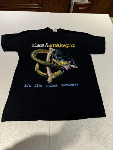 slash's 90 SHIRT ROCK TOUR SINGLE STICH concert meta Vintage vintage concert t-shirt, vintage, single stitch, B+ condition