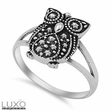Women's 925 Sterling Silver OWL Ring Size 4,5,63,7,8,9,10,11 R111