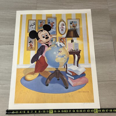 1988 Mickey Mouse 60th Anniversary Portrait Poster Signed/Numbered
