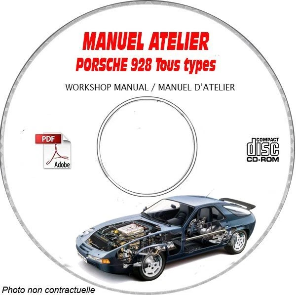 928 - Manuel Atelier CDROM PORSCHE Anglais Support - CD-ROM - DVD-ROM