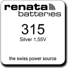 2x Renata Watch 315 Watch Cell Button Cell SR716SW V315 Watch Battery 1' Seri...