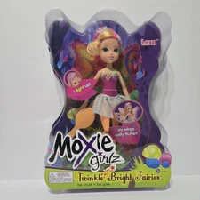 Moxie Girlz Lexa Twinkle Bright Fairies Fairy Doll Wings Flutter Pink Hair 2013