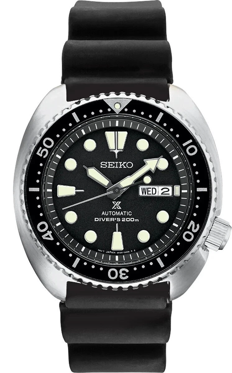 NEW Seiko Prospex Turtle SRPE93 Automatic 45mm Case Men's Black Rubber Watch