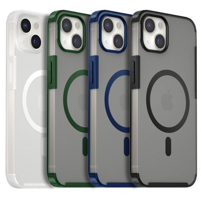 For iPhone 13 14 15 16 Pro Ultra Slim Clear Matte Hard Armor Case MagSafe Cover