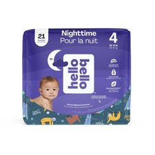 Hello Bello Premium Overnight Baby Diapers Size 4, 21 Count, Unisex, Ultra Ab...