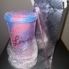 Taylor Swift Eras Coffee Mug Lover Tumbler Pink Blue Rhinestone Sparkly Eras