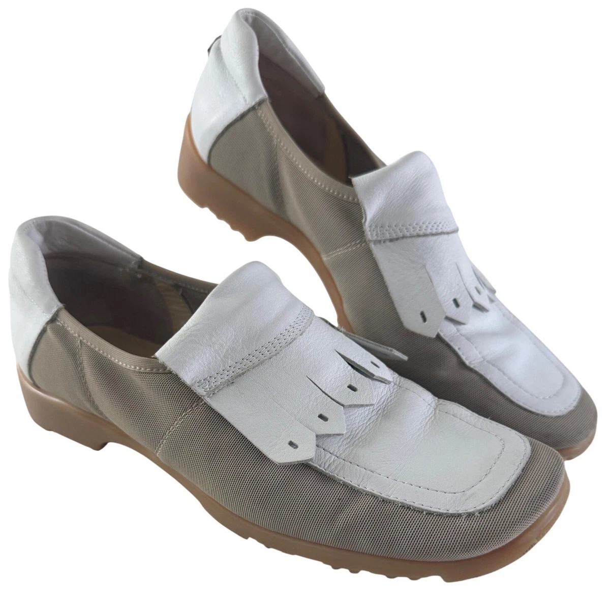Sesto Golf Shoes Mens Size 11M Spikeless White Italian Leather Wingtip Italy Tailor | Men main image 3