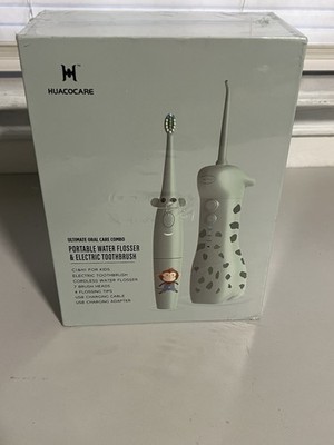 HUACOCARE Kids Water Flosser & Electric Toothbrush Combo 