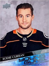 2020-21 Upper Deck Kodie Curran Young Guns ROOKIE #708 Anaheim Ducks RARE Sp