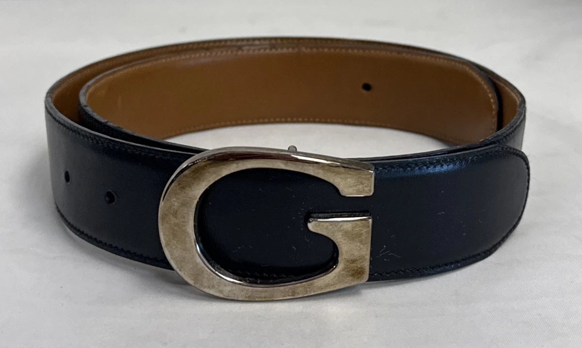 Gucci Reversible Black/dark brown belt 75-30 Vintage GUCCI Reversible Black Brown Leather Horsebit Men main image 4