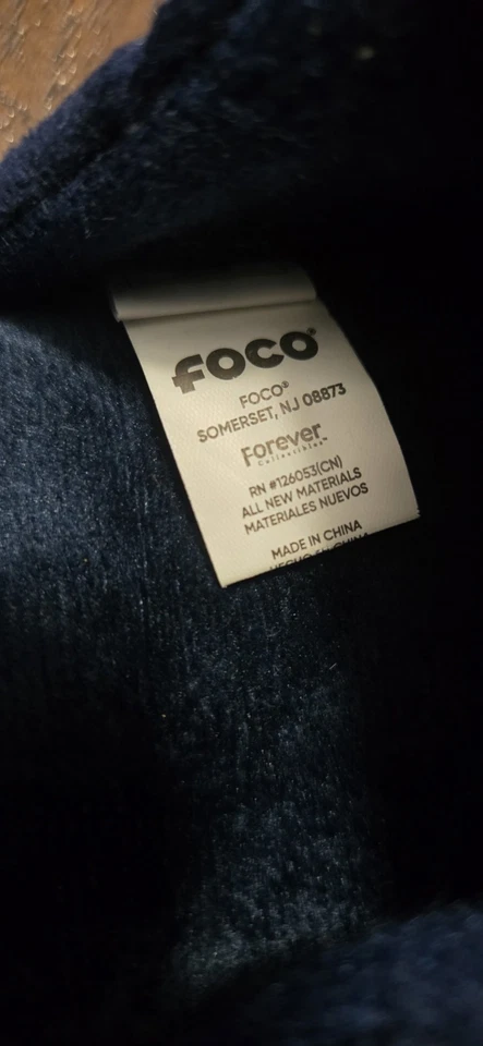 Zapatillas Chicago Bears NFL Para Hombre Talla 7-8 Casa Zapatos Illinois Foco Nuevas Sin Caja Foto 4 de 4