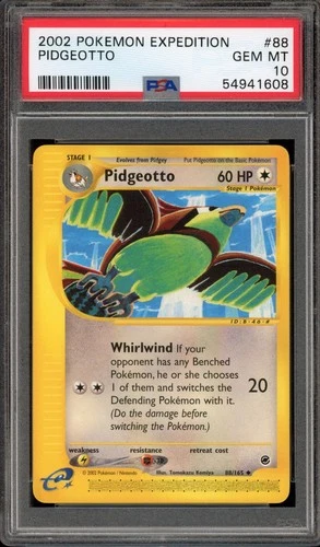 Pokemon Pidgeotto Expedition 88/165 PSA 10